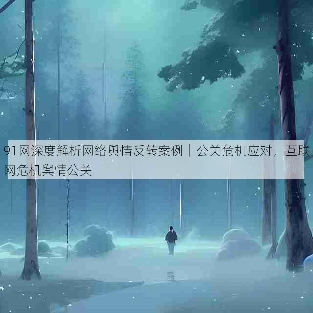 91网深度解析网络舆情反转案例｜公关危机应对，互联网危机舆情公关