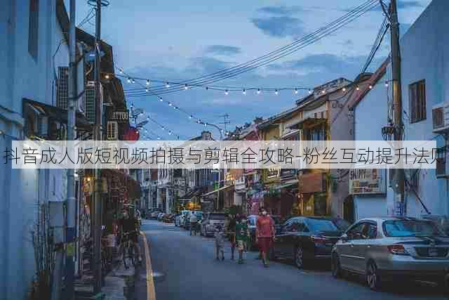 抖音成人版短视频拍摄与剪辑全攻略-粉丝互动提升法则