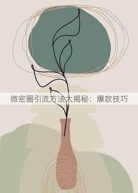 微密圈引流方法大揭秘：爆款技巧