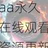 平台使用避坑指南 - aaa永久在线观看资源更新速度评测,aaaq
