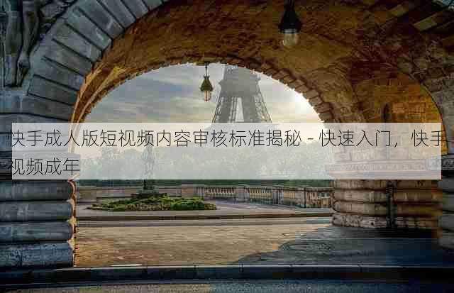 快手成人版短视频内容审核标准揭秘 - 快速入门,快手视频成年